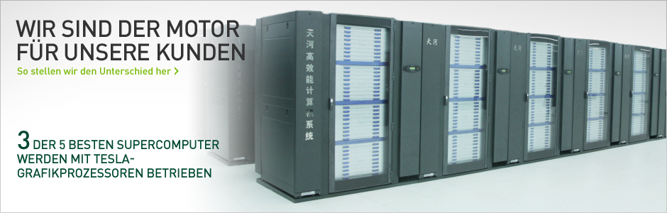 3 DER 5 BESTEN SUPERCOMPUTER WERDEN MIT TESLA-GRAFIKPROZESSOREN BETRIEBEN