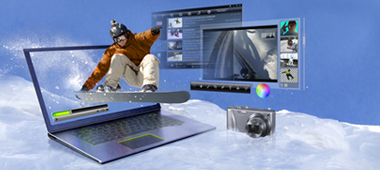 Die diskrete NVIDIA GeForce 610M Grafiklösung liefert mehr Notebook-Leistung und bis zu doppelte Multimedia-Geschwindigkeit