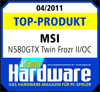 PC Games Hardware MSI GTX 580