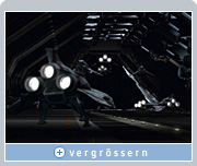 Dank der NVIDIA-Grafiklösung konnte Zoic diese Battlestar Galactica-Szenen gemeinsam mit dem Regisseur vorplanen, interaktiv die Position der Objekte im Vordergrund und Hintergrund verändern und die Beleuchtungsparameter justieren.