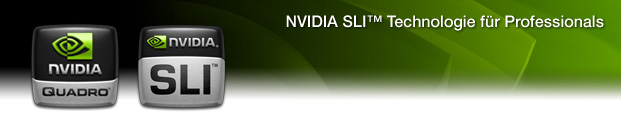 NVIDIA SLI Technologie für NVIDIA Quadro Grafiklösungen.
