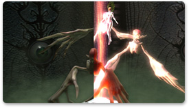 Der neue Pixelshading-Core im NVIDIA® GeForce® 7800 Grafikprozessor sorgt für Effekte, die so noch nie in Echtzeit machbar waren. Achten Sie beispielsweise auf die vielen Ebenen von Lunas Anzug oder die Brechung in ihren Augen (in Echtzeit!), die mit 64-Bit-Farben berechnet werden. Hierfür sind mehr als 300 Anweisungen mit Pixelverzweigung erforderlich.