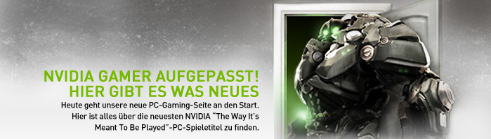 NVIDIA Gamer aufgepasst! 