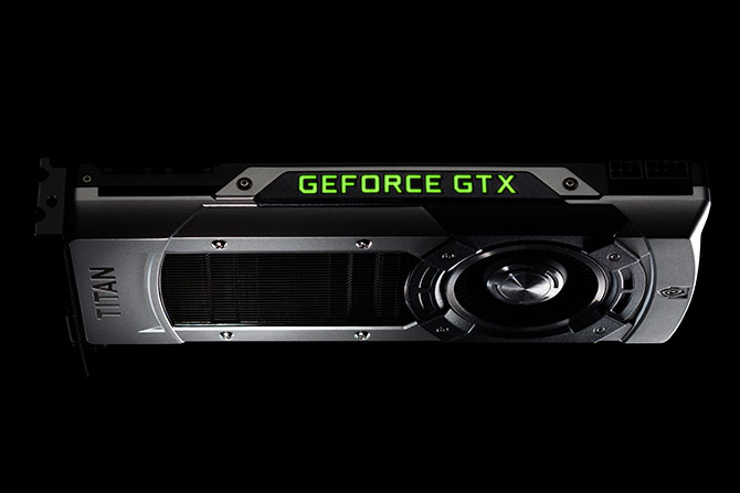 Das schnittige Profil der Grafikkarte GeForce GTX TITAN Black